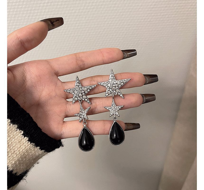 Earring Drop Rhinestone Star