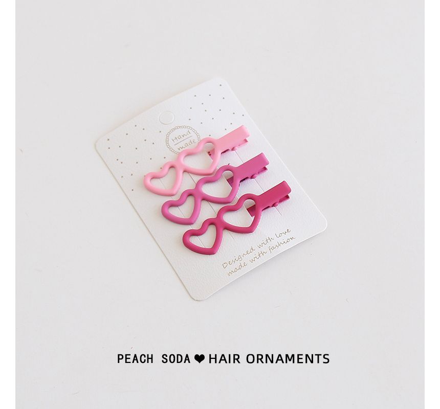 Set of 3: Plain Hair Clip