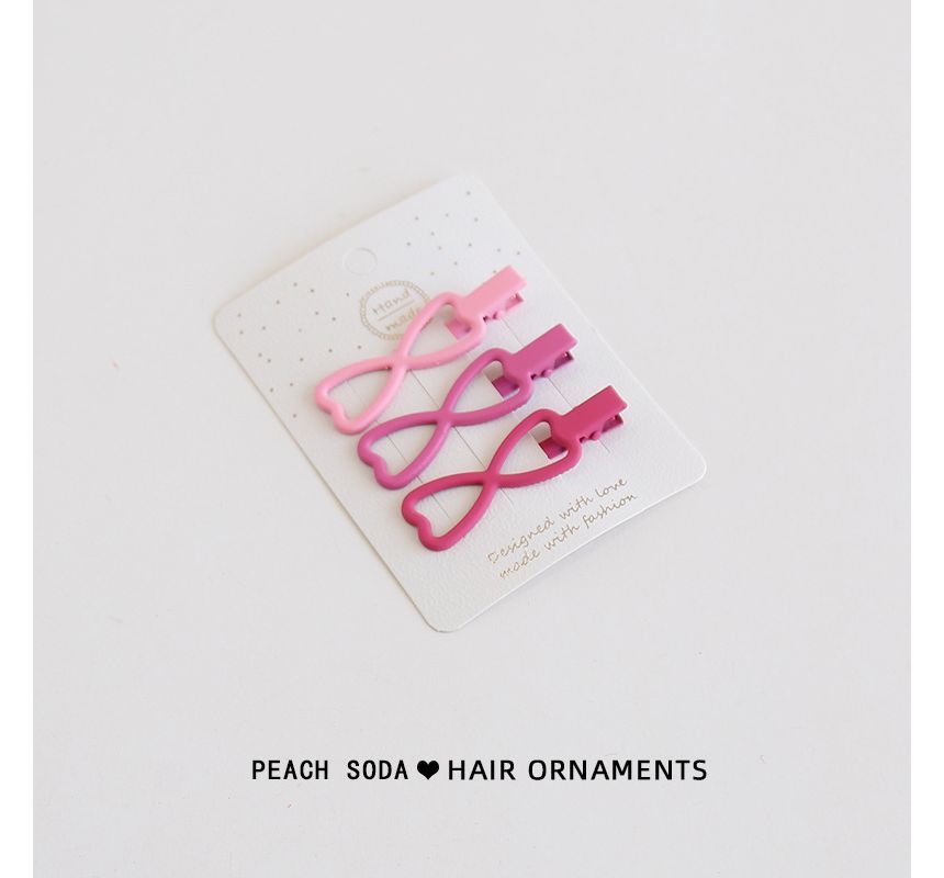 Set of 3: Plain Hair Clip