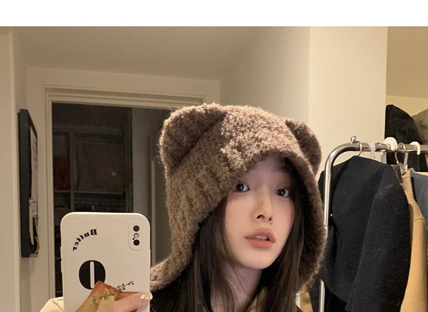 Bear Ear Knit Beanie