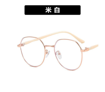 Blocking Light Eyeglasses Frame Round Blue
