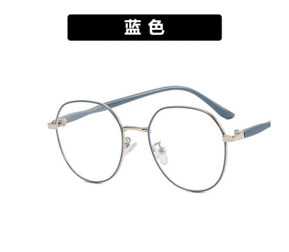 Blocking Light Eyeglasses Frame Round Blue