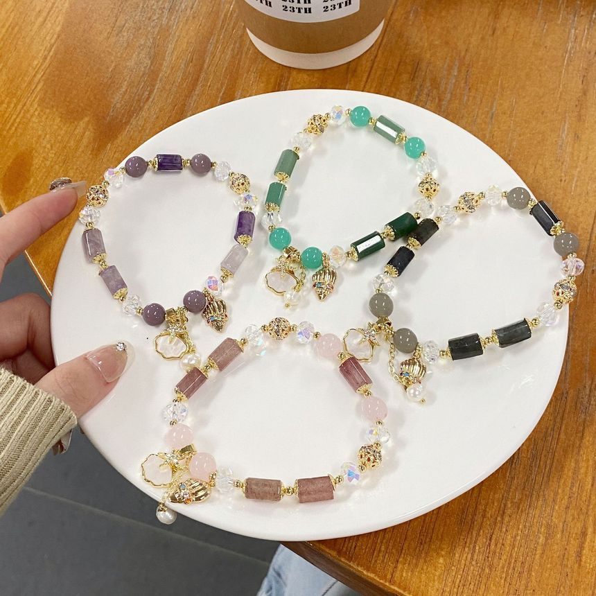 Star Charm Crystal Faux Bracelet