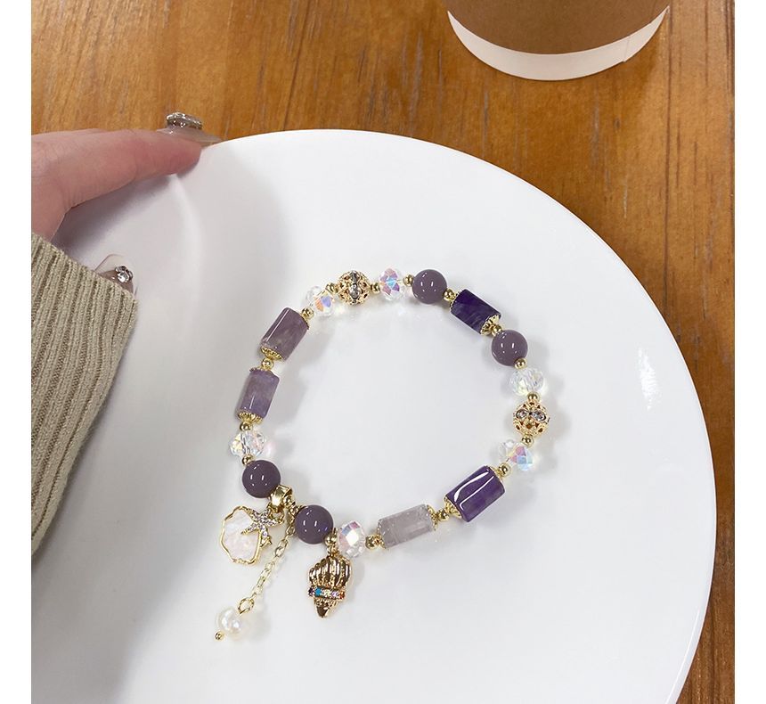 Star Charm Crystal Faux Bracelet