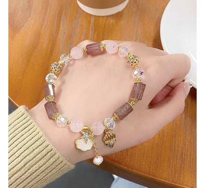 Star Charm Crystal Faux Bracelet