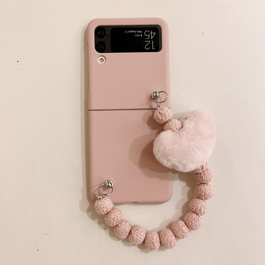 Heart Chenille Chain Phone Case