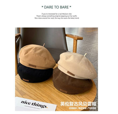 Hat Lettering Applique Beret