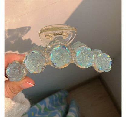 Hair Claw Iridescent Rose