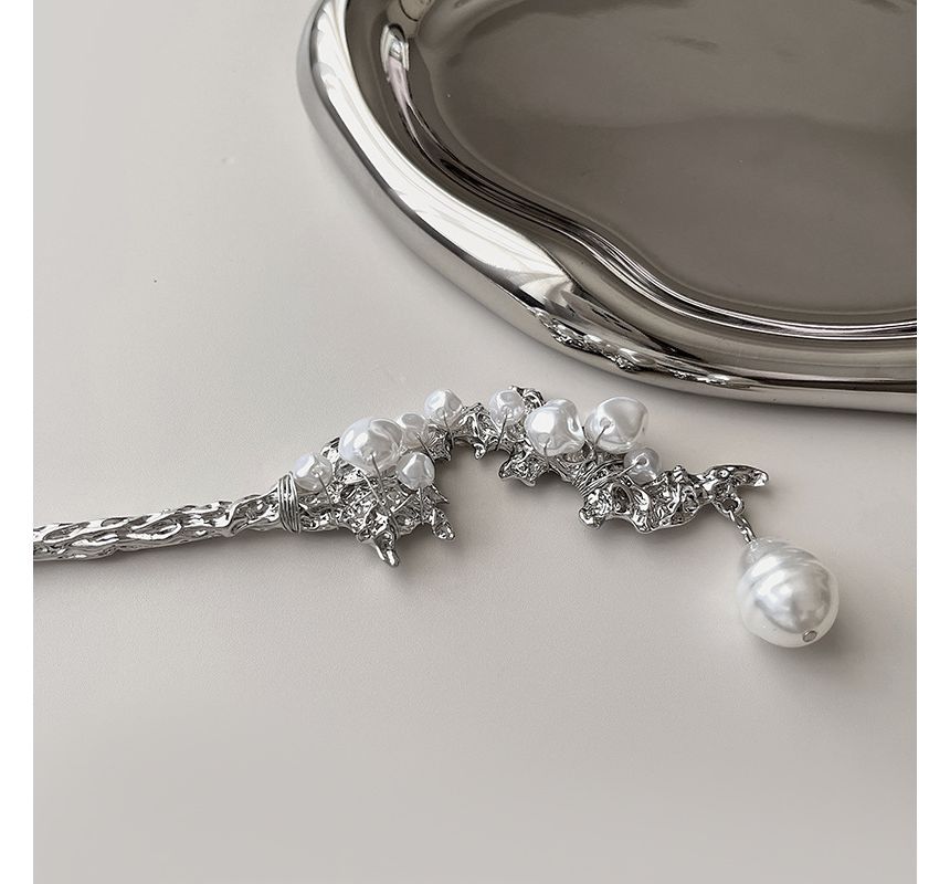 Clip Hair Irregular Alloy Faux Pearl