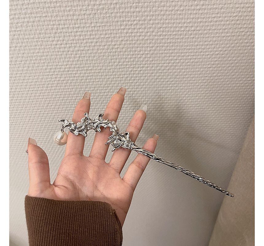 Clip Hair Irregular Alloy Faux Pearl