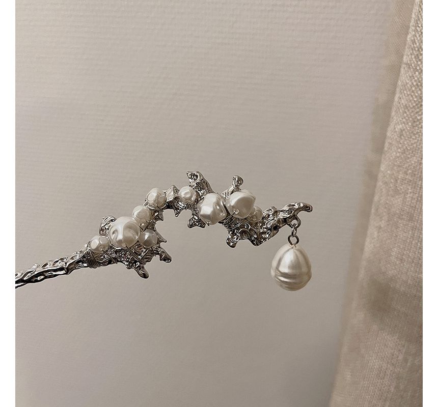 Clip Hair Irregular Alloy Faux Pearl