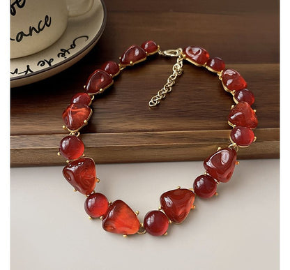 Faux Choker Alloy Crystal