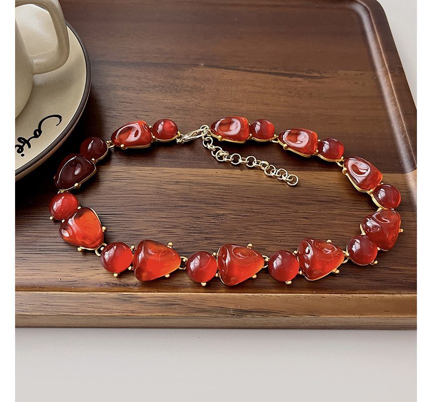 Faux Choker Alloy Crystal