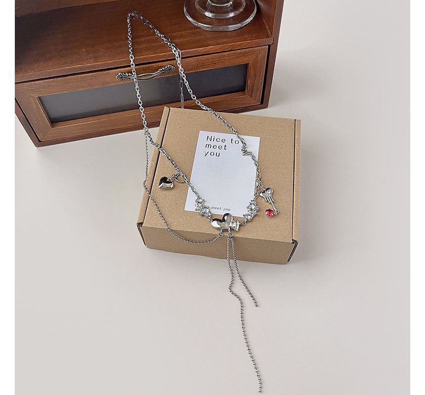 Heart Chain Waist Alloy Belt Moonstone