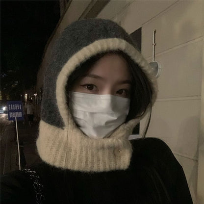 Contrast Balaclava Knit Trim