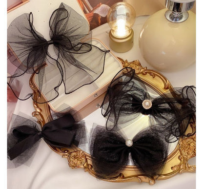 Mesh Bow Hair Clip (Various Designs)