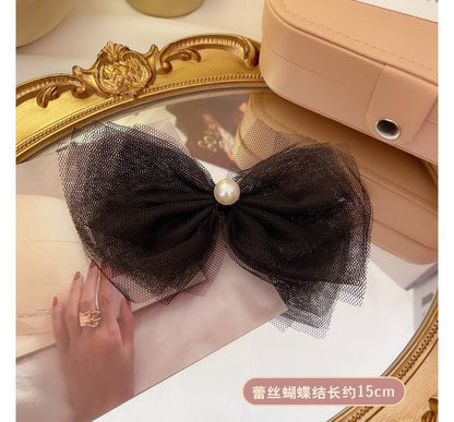 Mesh Bow Hair Clip (Various Designs)