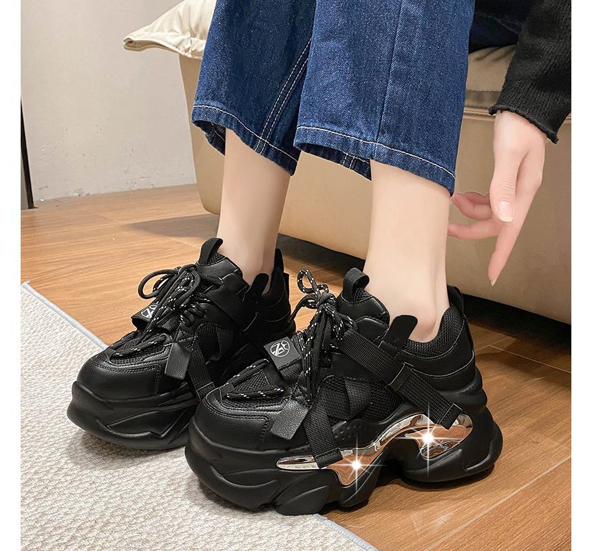 Sneakers Lace Platform Up