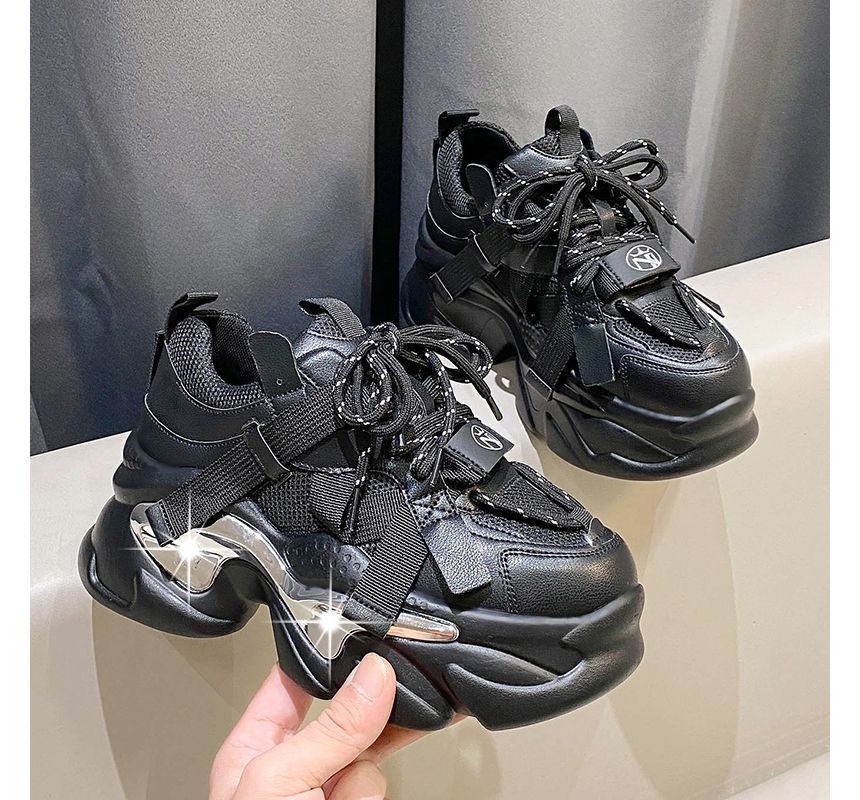 Sneakers Lace Platform Up