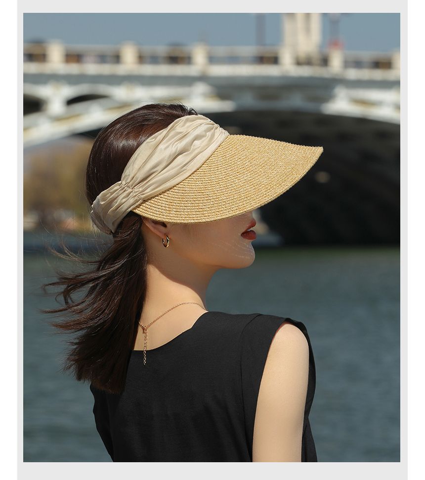 Two Visor Straw Tone Sun