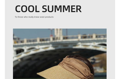 Two Visor Straw Tone Sun