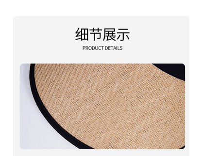 Contrast Sun Visor Trim Straw