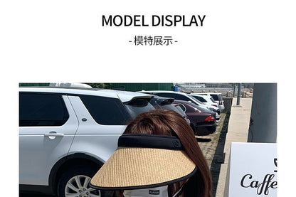 Contrast Sun Visor Trim Straw