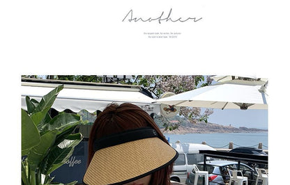 Contrast Sun Visor Trim Straw