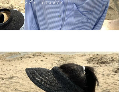 Visor Straw Sun Plain