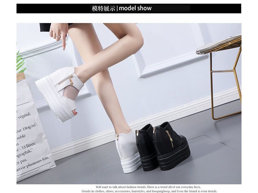 Sandals Sheer Platform Wedge