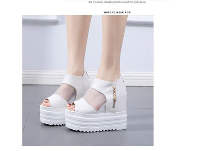 Sandals Sheer Platform Wedge