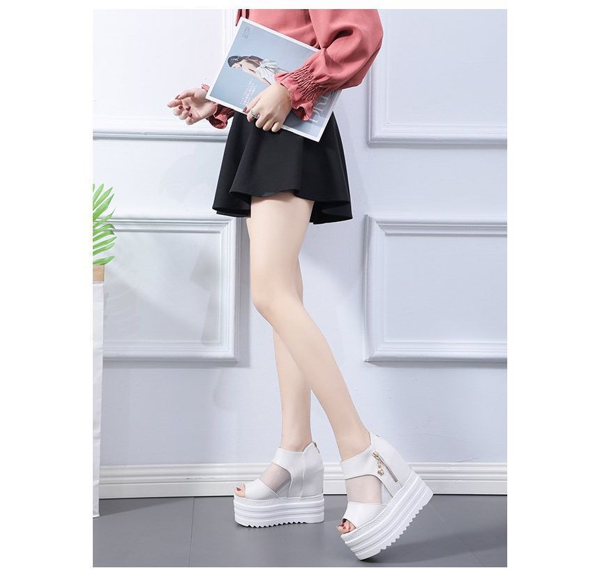 Sandals Sheer Platform Wedge