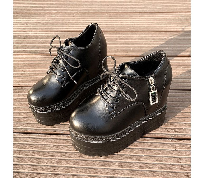 Ups Hidden Platform Lace Wedge