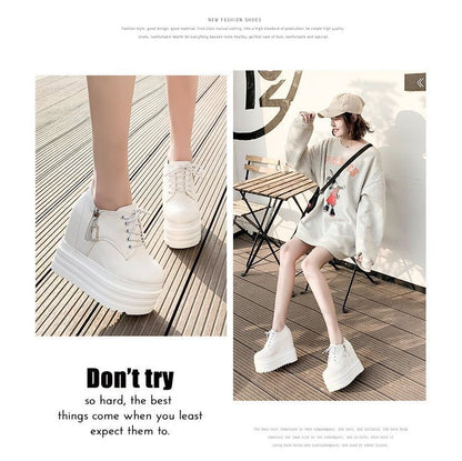 Ups Hidden Platform Lace Wedge