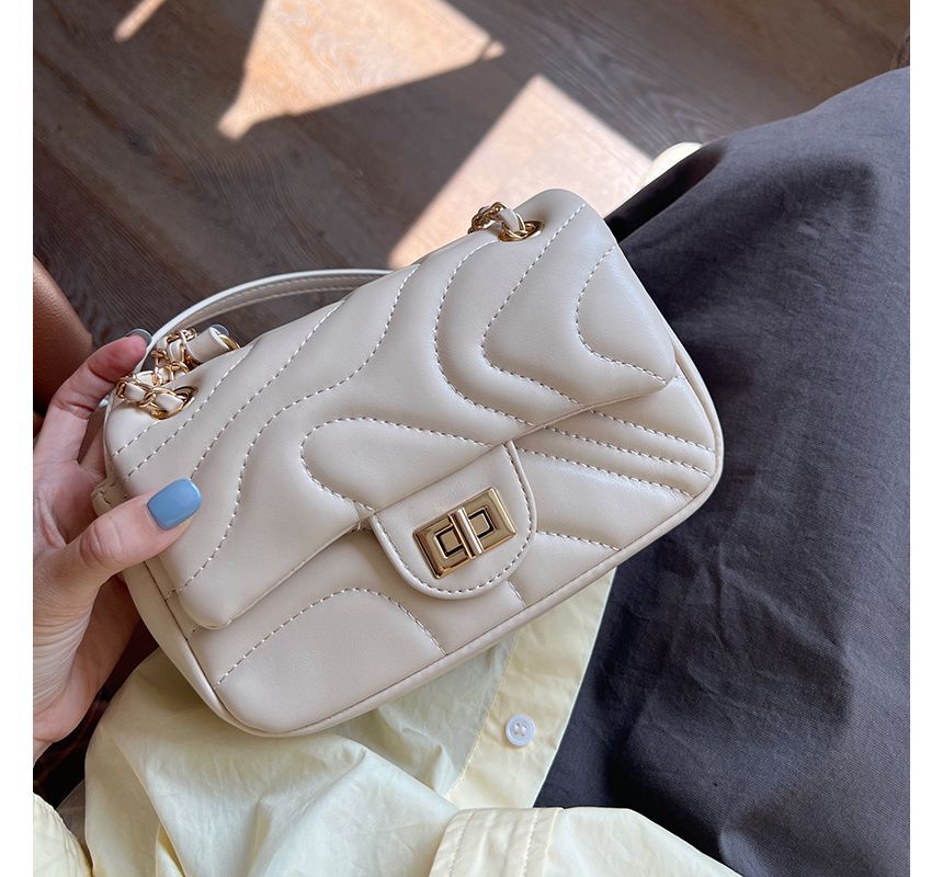 Leather Bag Flap Faux Crossbody