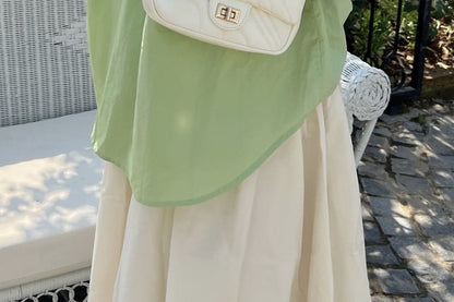 Leather Bag Flap Faux Crossbody