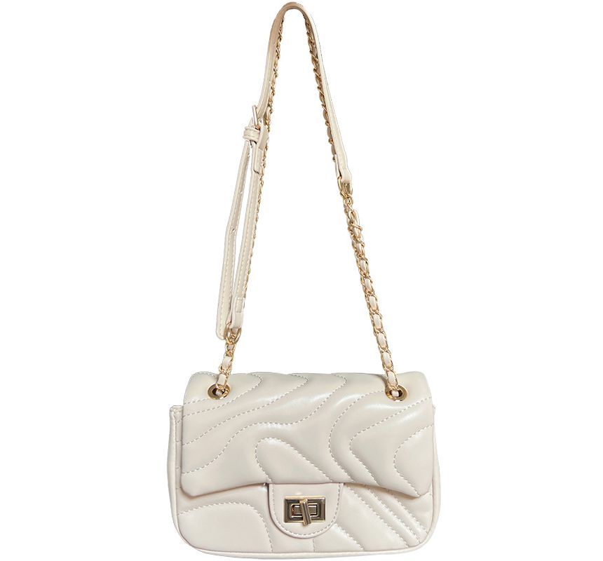 Leather Bag Flap Faux Crossbody