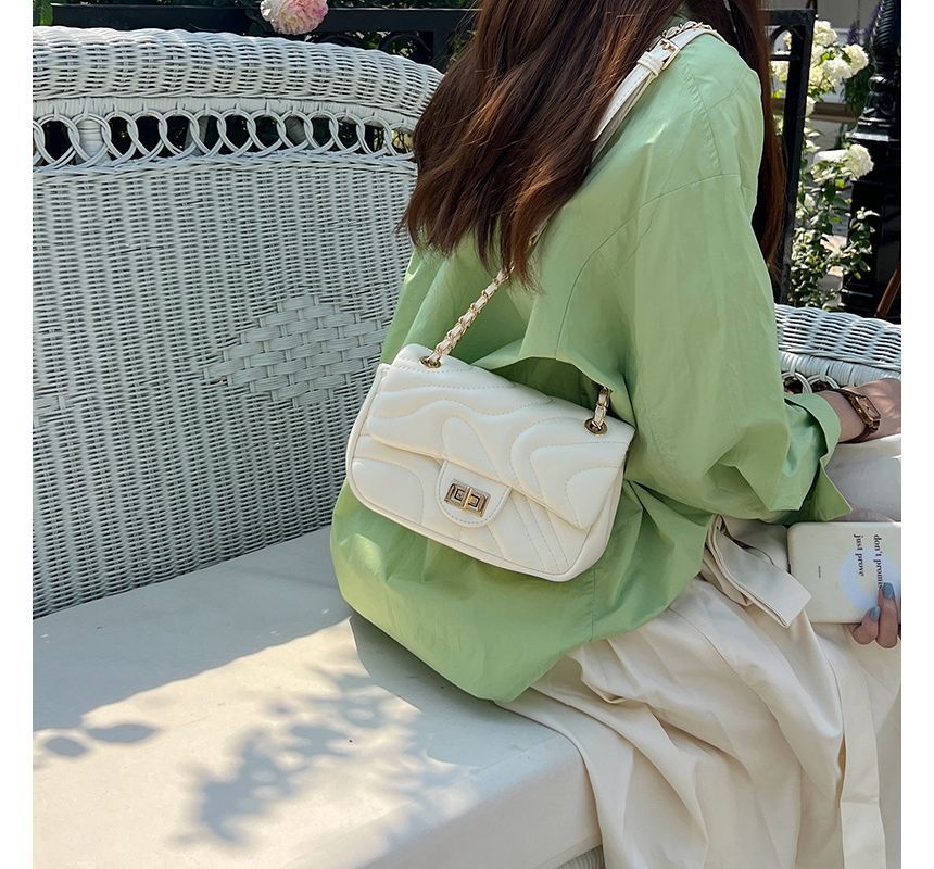 Leather Bag Flap Faux Crossbody