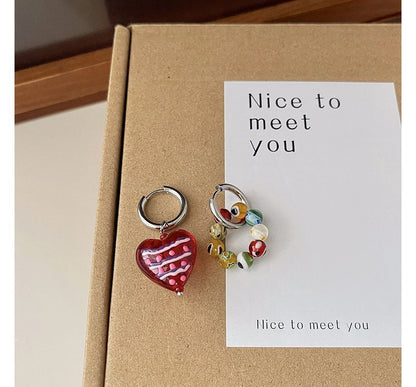 Pendant Print / Glass Earring Necklace