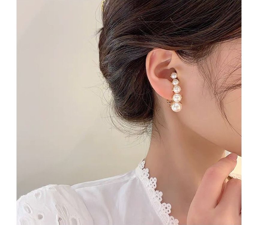 Alloy Faux Earring Pearl