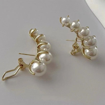 Alloy Faux Earring Pearl