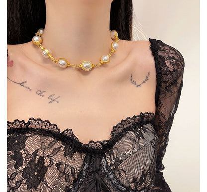 Bracelet Faux Alloy Pearl Dangle Necklace / Earring