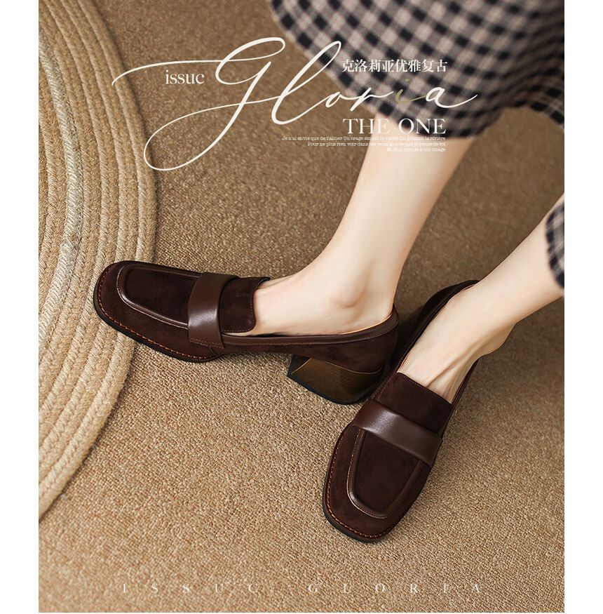 Loafers Heel Chunky