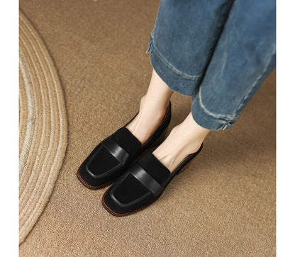 Loafers Heel Chunky