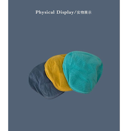 Cap Plain Corduroy Flat