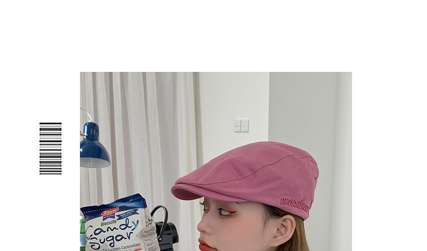 Flat Cap Embroidered Lettering