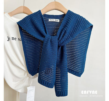 Eyelet Knit Shawl