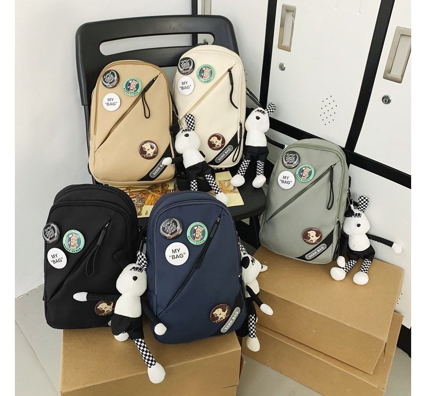 Nylon / Sling Badge Bag Lettering Set Charm Applique