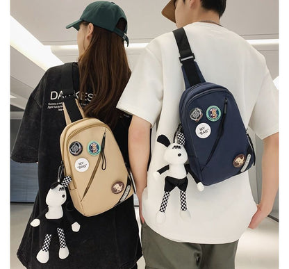 Nylon / Sling Badge Bag Lettering Set Charm Applique