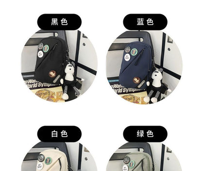 Nylon / Sling Badge Bag Lettering Set Charm Applique